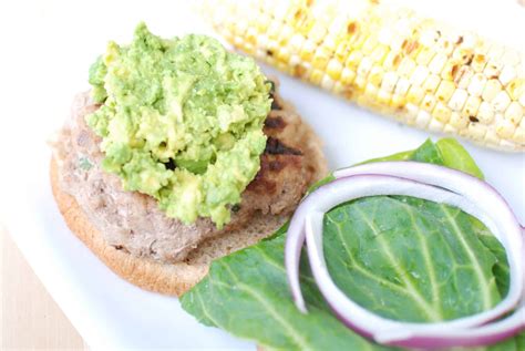 Southwestern Turkey Burgers With Guacamole Snacking In Sneakers