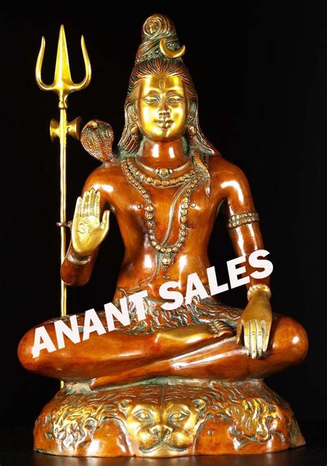 Multicolor Anant Brass Shiva Statue Size Dimension X X