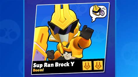 Super Ranger Brock Yellow Skin Brawl Stars Youtube