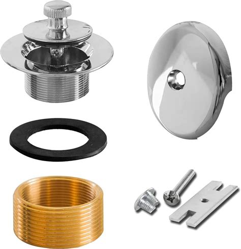 Lift And Turn Bathtub Drain Assembly Stopper Kit In Polished Chrome