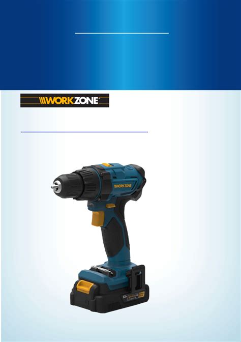 Workzone 20V Li Ion Drill Driver Kit PT160102K Handleiding 19 Pagina S