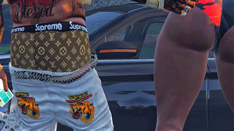 Sagged Jeans Gucci Franklin GTA5 Mods