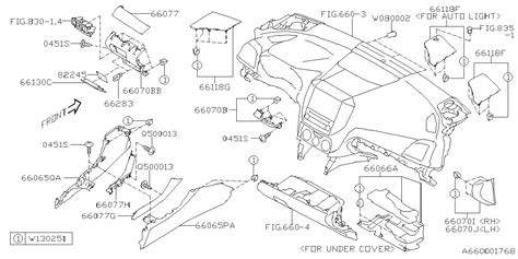 Subaru Crosstrek Engine Decal Fuse Label Instrument 82245fl030