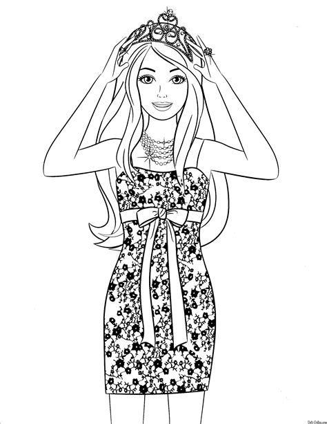 Barbie Coloring Pages Coloringbay