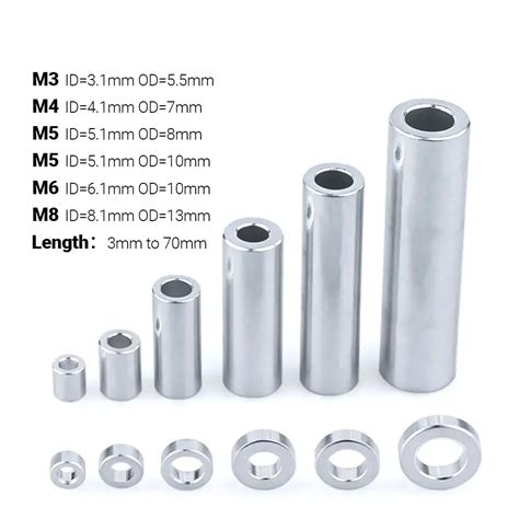 Round Spacers M3 M4 M5 M6 M8