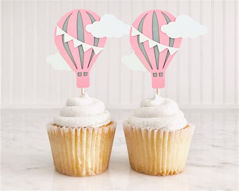 Hot Air Balloon Cupcake Toppers