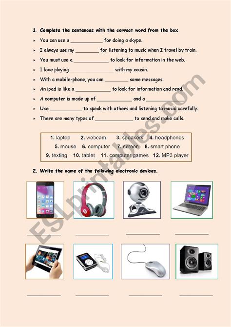 Technology Esl Worksheet By Ansansam