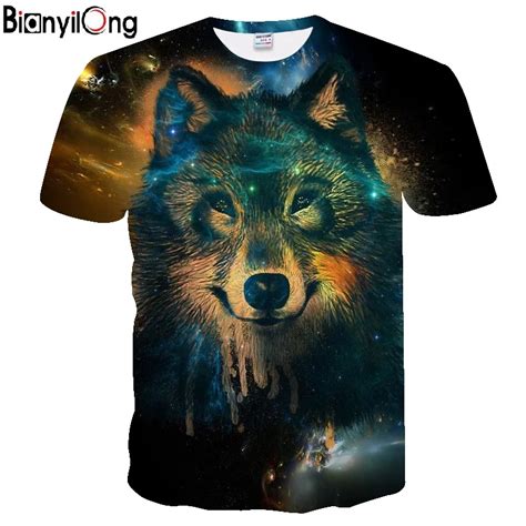 2018 New 3d Wolf T Shirts Men Women T Shirts Animal Printed Tshirts