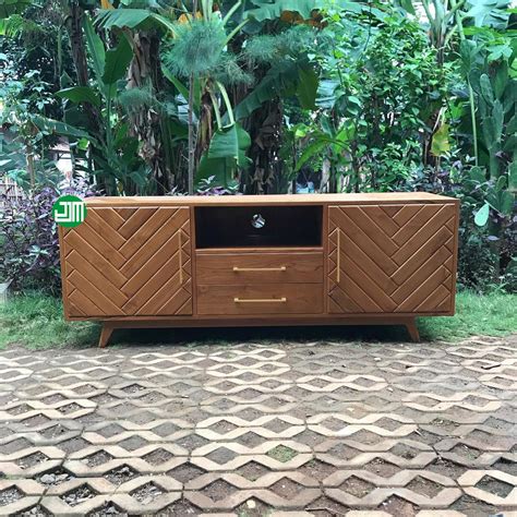 Buffet Minimalis Scandinavian Vintage Retro Kayu Jati JJM BFF 033