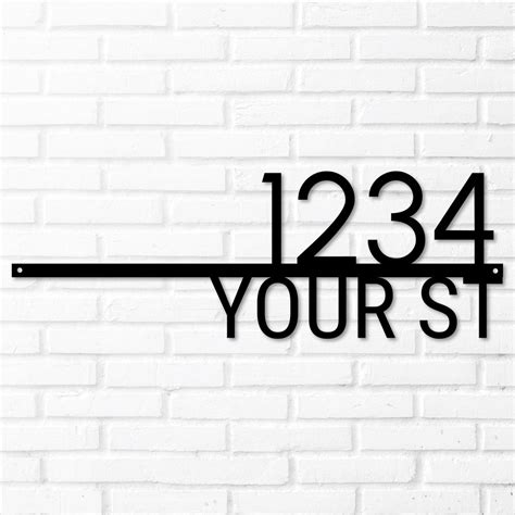 Kands Design Elements Custom Metal Address Signs Made In The Usa K
