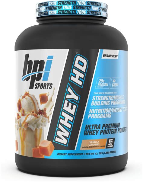 Bpi Sports Whey Hd Ultra Premium Protein Powder Vanilla Caramel