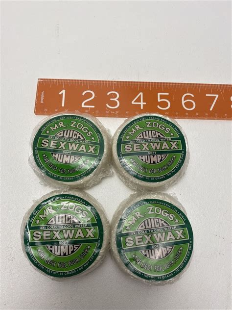 Lot 4 NOS Mr Zogs Original Sex Wax Quick Humps Soft 3X Cold To Cool