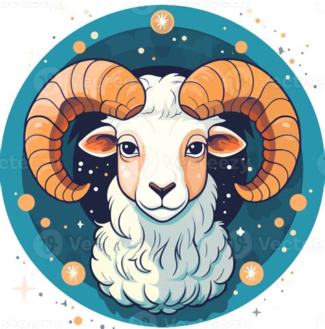 Aries Zodiac Cartoon Ai Generate Png