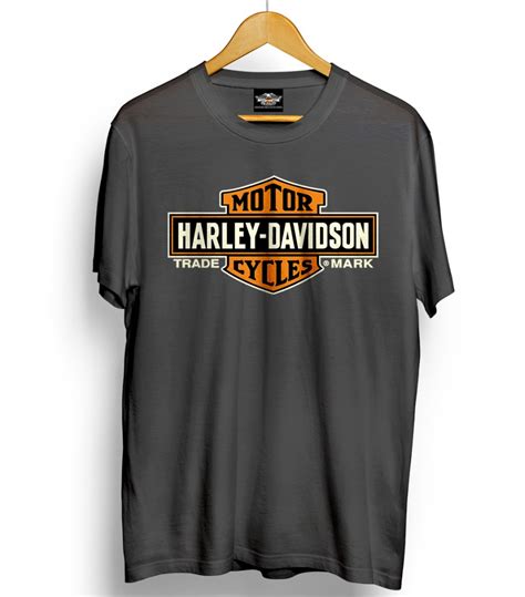 Kaos Baju Motor Biker Harley Davidson Logo Abu Tua Lazada Indonesia