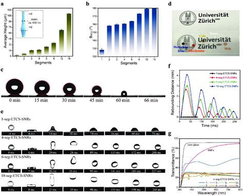 Robust Superhydrophobicity A Average Height And B Static Water