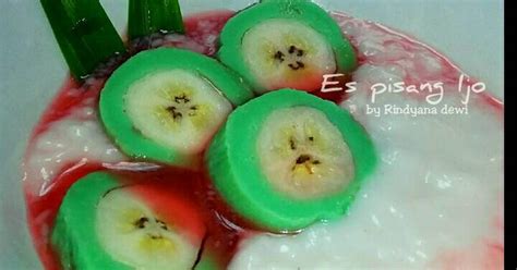 Resep Es Pisang Ijo Oleh Rindyana Dewi Mom Al Cookpad