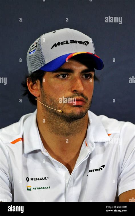 Carlos Sainz Jr ESP McLaren In The FIA Press Conference Spanish