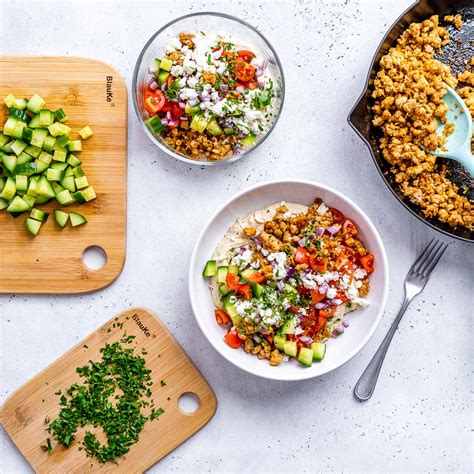 Chicken Hummus Bowls Squelo