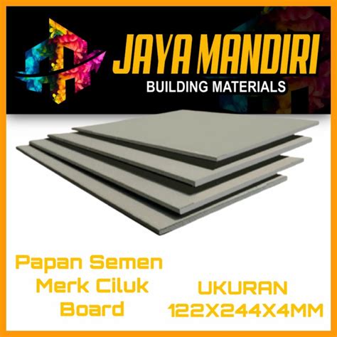 Jual Papan Grc Atap Plafon Penganti Triplek Merk Ciluk Board Semen