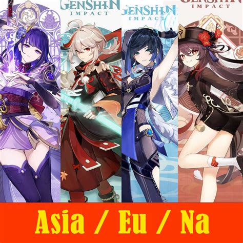 Asia Famale AR10 Raiden Shogun Kaedehara Kazuha Yelan Hu Tao Kuki