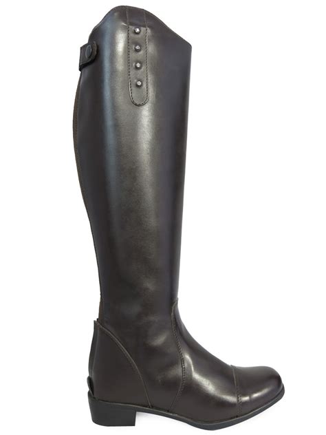 Ladies Tall Equestrian Riding Show Dressage Regular Wide Equi-Leather ...