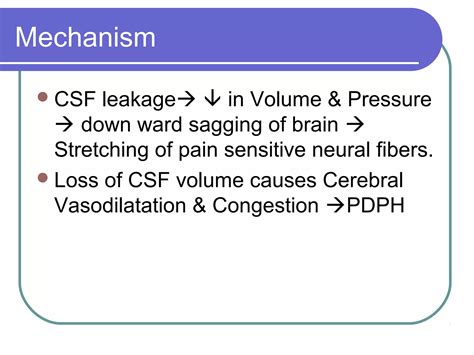 Post Dural Puncture Headache Ppt