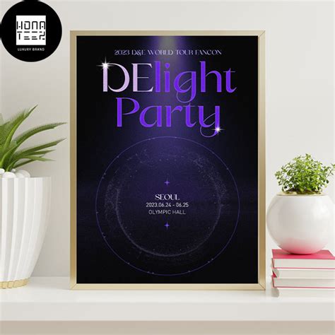 Super Junior De Poster World Tour Fancon Delight Party Home Decor