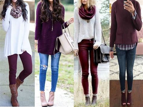 How To Wear Maroon How To Style Your Burgundy Outfits Trendy Fall