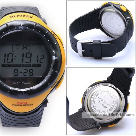 M Wasserdicht Solaruhr Led Digital Uhr Damen Herren Armbanduhr Sportuhr