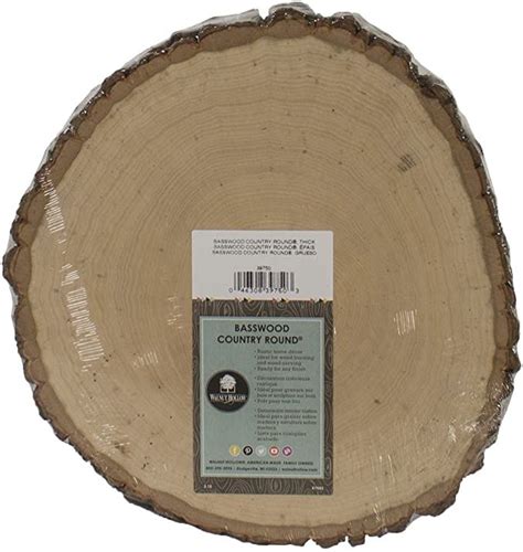 Walnut Hollow Basswood Country Round Extra Large For Woodburning Home Décor And Rustic