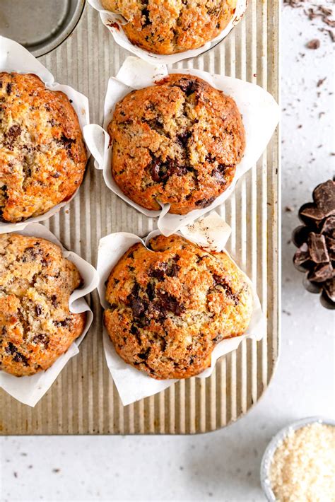 30 Minute Banana Chocolate Chip Muffins Cloudy Kitchen