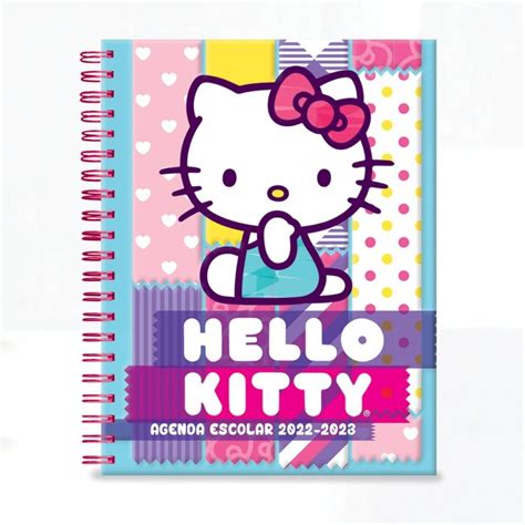 Agenda Escolar Danpex Hello Kitty Tamaño Esquela con Espiral y