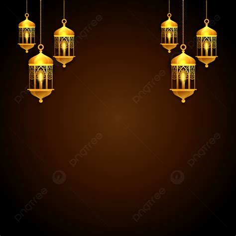 Lantern Decoration Islamic Ramadan Festival Background Vector Ramadan