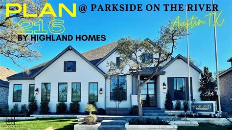 Austin Texas Highland Homes Plan 216 3050 SF Parkside On The