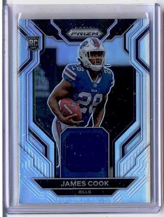 Amazon Panini Prizm Rookie Gear James Cook Rc Used Jersey