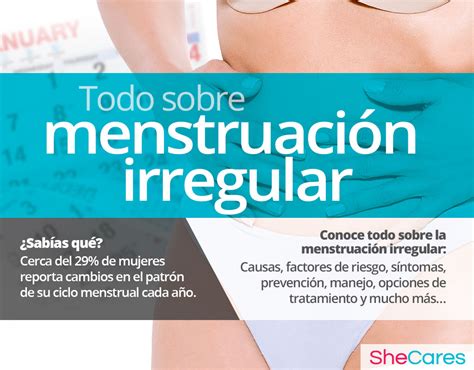 Menstruación irregular SheCares