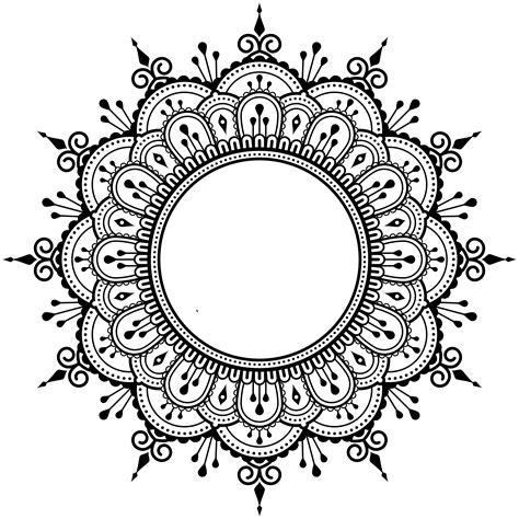 Mandala Circle Template