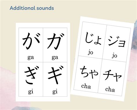 Japanese Hiragana And Katakana Flashcards Basic Additional Etsy