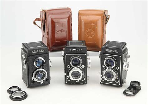 Lot 211 - Three Sem Semflex TLR Cameras,