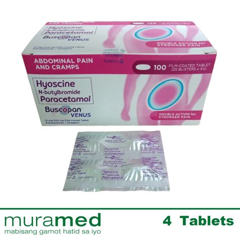 Buscopan Venus Hyoscine Paracetamol Tablet Lazada PH