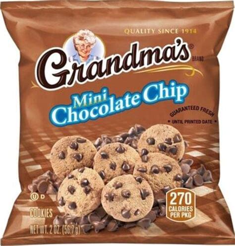 Grandmas Mini Chocolate Chip Cookies 0 G Nutrition Information Innit