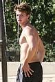 Patrick Schwarzenegger Shirtless Run Photo Patrick