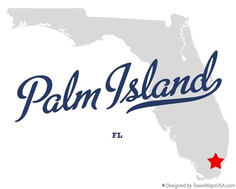 Map of Palm Island, FL, Florida