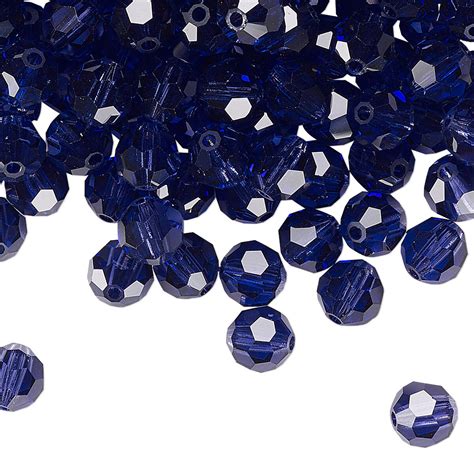 Bead Preciosa Czech Crystal Deep Tanzanite Mm Faceted Round Sold