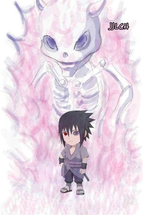 Sasuke Susanoo Chibi Sasuke Sakura Sarada Naruto Y Boruto Anime