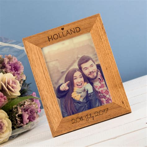 Engraved Wooden Photo Frame Our Memories Gettingpersonal Co Uk