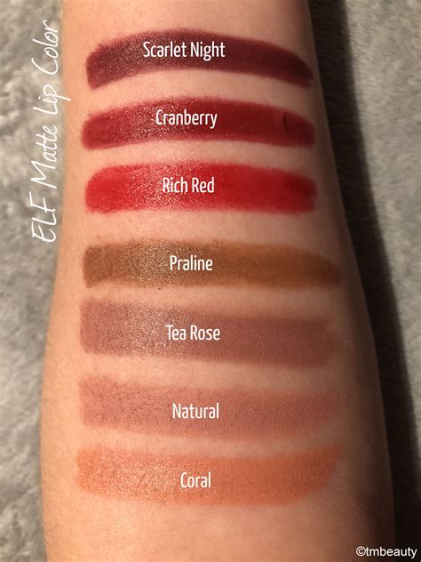 Elf Matte Lip Color Swatches