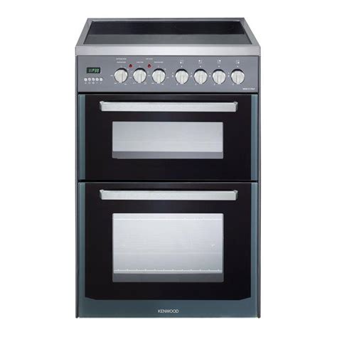 CK 235 C SL Twin Cavity Electric Range Cookers with vitroceramic hop top 60 cm in Slate Grey ...