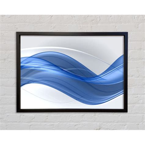 Perspections The Flow Of Blue Serenity Gerahmter Druck Wayfair De