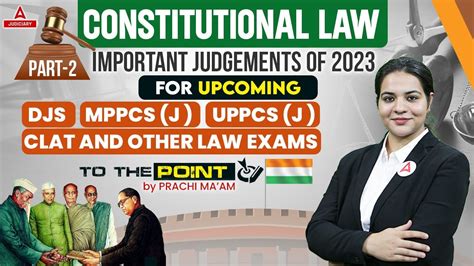 Constitutional Law Important Judgements Of 2023 Djs Mppcs J Uppcs J